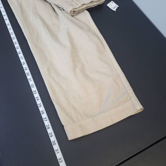 Free People Abby Chino Pants Size 10 Baggy Pleated Straight Leg High Rise - Picture 8 of 8